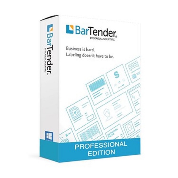 BarTender Professional Barcode & Labeling Software - Application License   1 Printer Licence