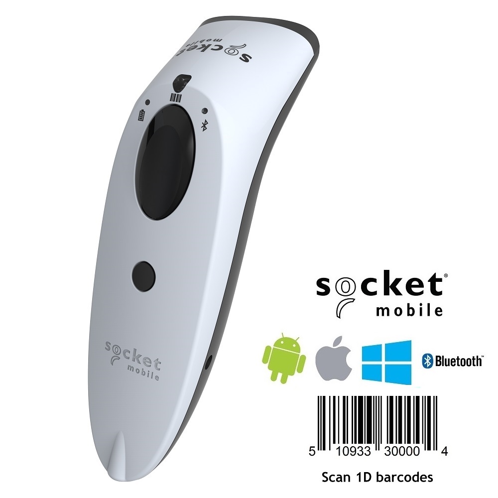 Socket Mobile SocketScan® S700 Barcode Scanner 1D Bluetooth White