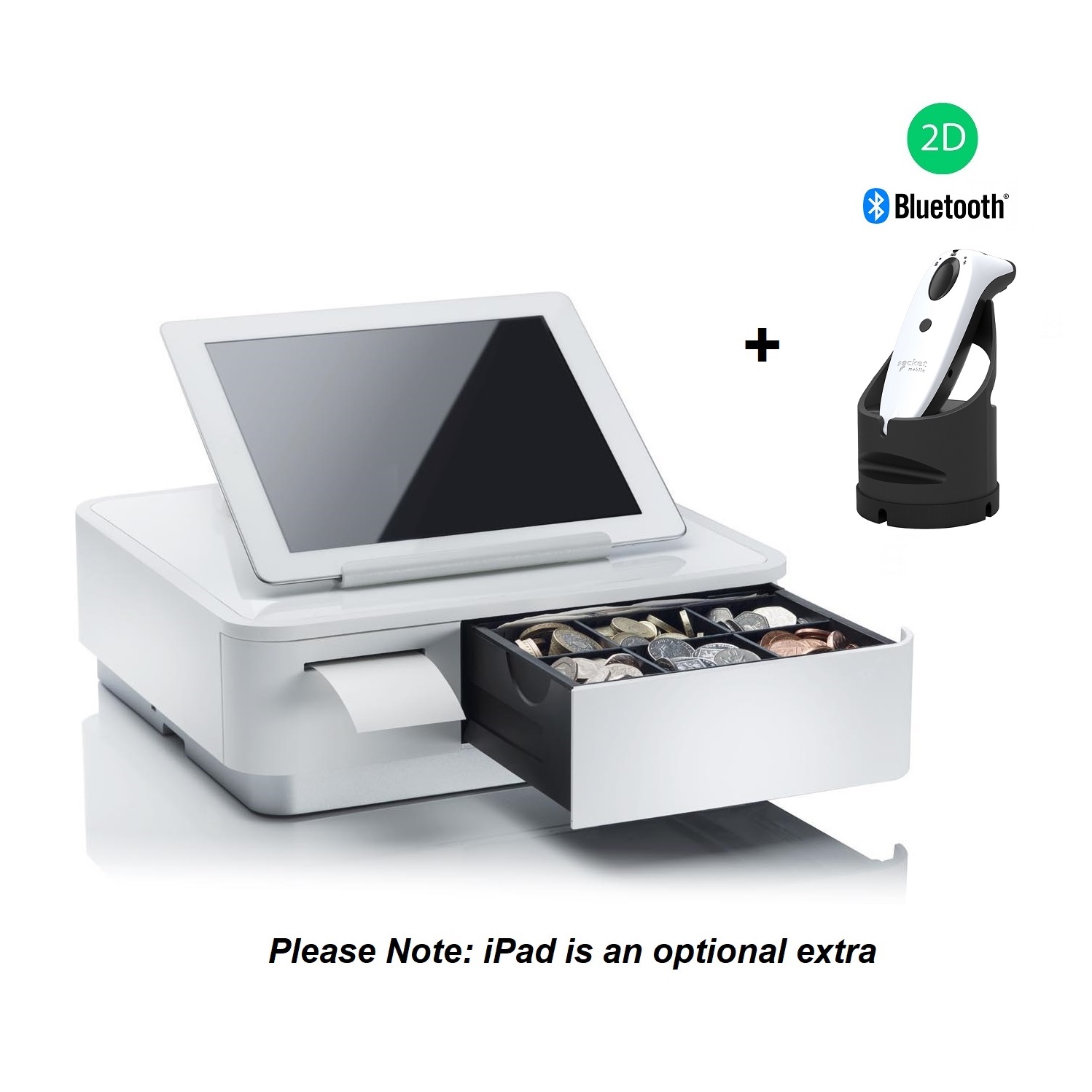 Star Micronics Mpop With Socket S740 2d Scanner With Dock White Mpop S740w Cash Register Warehouse