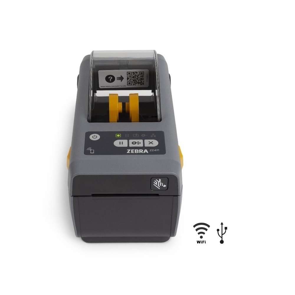 Zebra Zd411 2 Direct Thermal Label Printer With Usb And Wifi Interface Zd4a022 D0pw02ez Cash 9486
