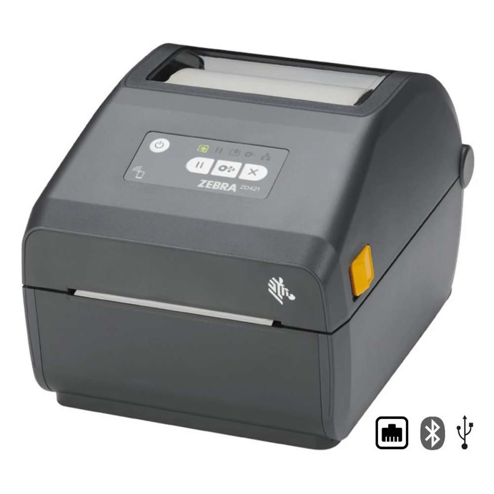 Zebra Zd421 Direct Thermal Label Printer With Bluetooth Usb And Ethernet Interface Zd4a042 8940
