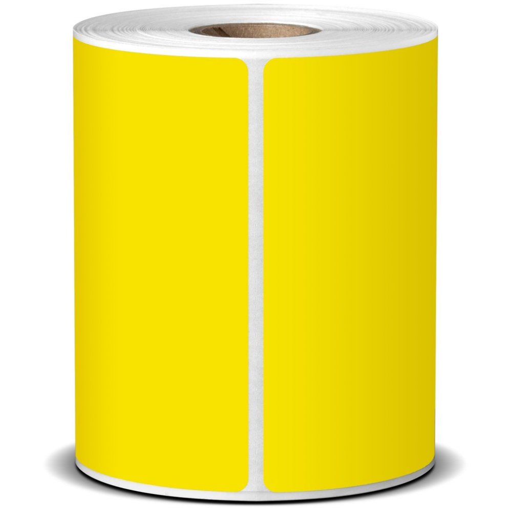 Yellow Shipping Label