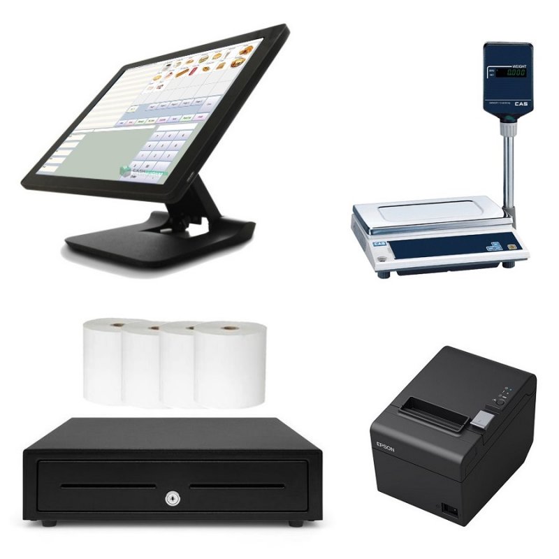NeoPOS POS System with CAS AP-1 Scale Bundle