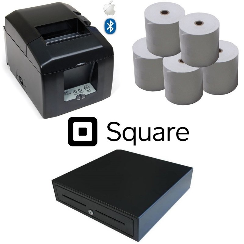 Square Hardware Compatible Receipt Printers, Cash Drawers, Barcode