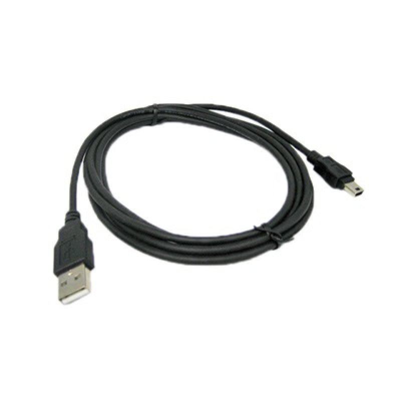 USB Mini B Male to USB Type A Male Cable - 2 Metre